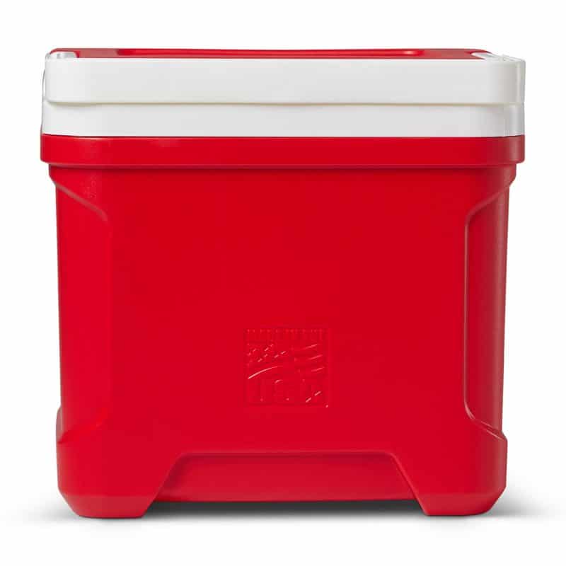 Custom Igloo Profile II 16 Qt Cooler - White-Red Star with Company Logo - Personalized Bulk Corporate Gift - 8