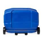 Custom Igloo Profile II 28 Qt Roller Cooler - White-Majestic Blue with Company Logo - Personalized Bulk Corporate Gift - 8