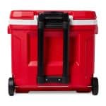 Custom Igloo Profile II 28 Qt Roller Cooler - White-Red Star with Company Logo - Personalized Bulk Corporate Gift - 8