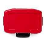 Custom Igloo Profile II 28 Qt Roller Cooler - White-Red Star with Company Logo - Personalized Bulk Corporate Gift - 9