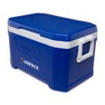 Custom Igloo Profile II 50 Qt Cooler - White-Majestic Blue with Company Logo - Personalized Bulk Corporate Gift - 2