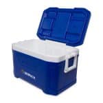 Custom Igloo Profile II 50 Qt Cooler - White-Majestic Blue with Company Logo - Personalized Bulk Corporate Gift - 4