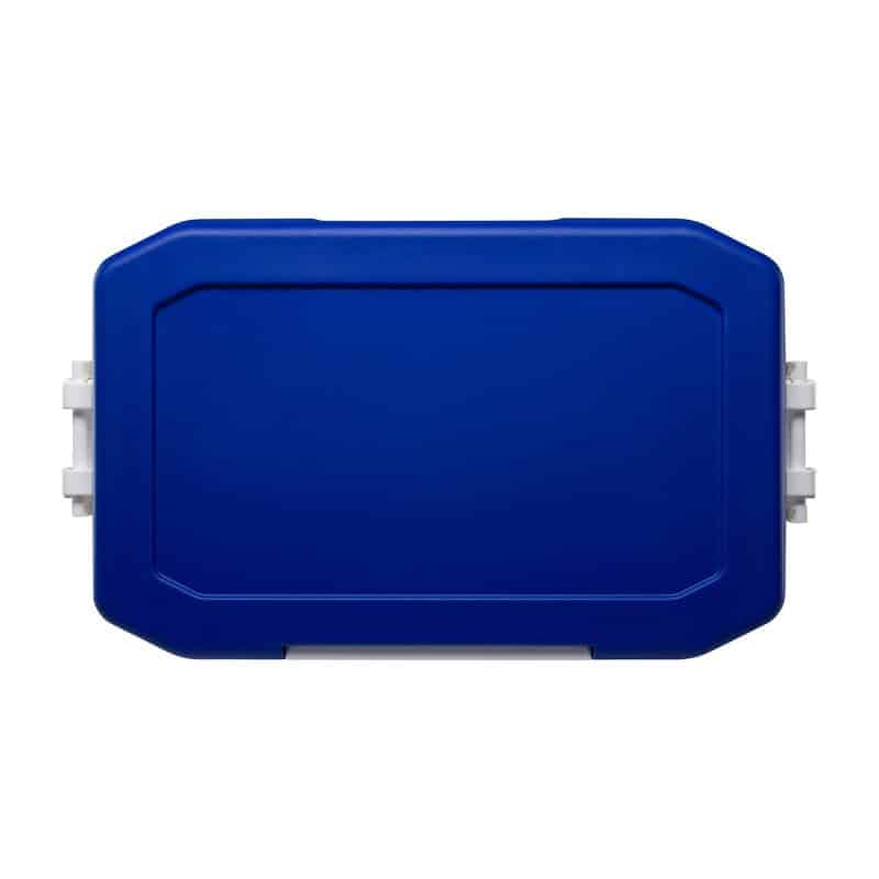 Custom Igloo Profile II 50 Qt Cooler - White-Majestic Blue with Company Logo - Personalized Bulk Corporate Gift - 6
