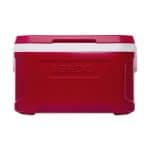 Custom Igloo Profile II 50 Qt Cooler - White-Red Star with Company Logo - Personalized Bulk Corporate Gift - 1