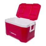 Custom Igloo Profile II 50 Qt Cooler - White-Red Star with Company Logo - Personalized Bulk Corporate Gift - 5