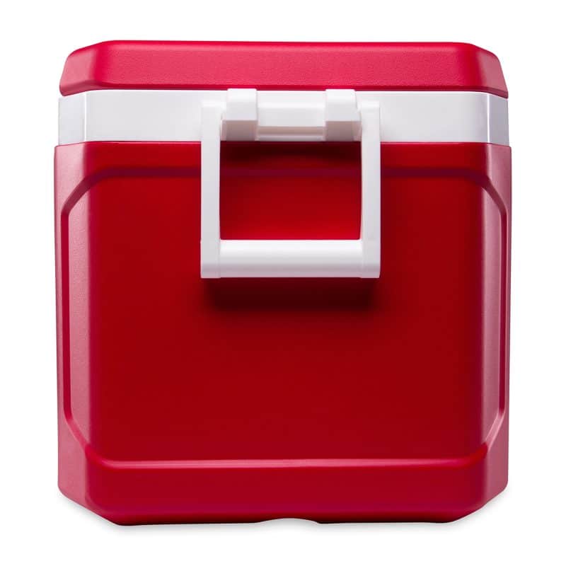 Custom Igloo Profile II 50 Qt Cooler - White-Red Star with Company Logo - Personalized Bulk Corporate Gift - 7
