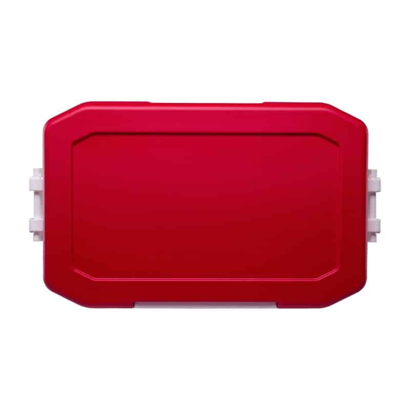 Custom Igloo Profile II 50 Qt Cooler - White-Red Star with Company Logo - Personalized Bulk Corporate Gift - 8