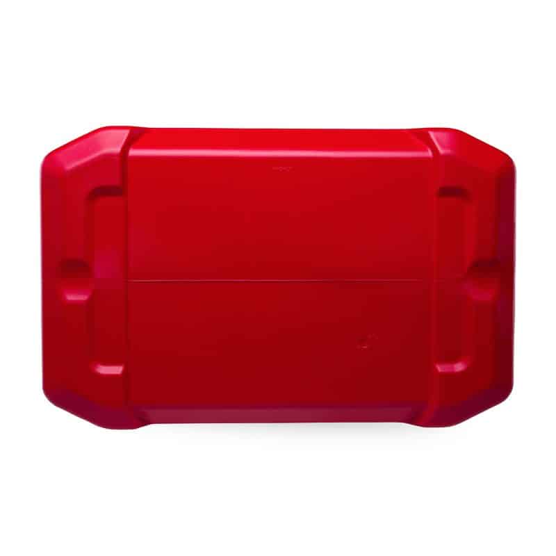 Custom Igloo Profile II 50 Qt Cooler - White-Red Star with Company Logo - Personalized Bulk Corporate Gift - 9