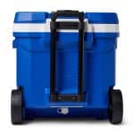 Custom Igloo Profile II 60 Qt Roller Cooler - White-Majestic Blue with Company Logo - Personalized Bulk Corporate Gift - 7