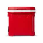 Custom Igloo Profile II 60 Qt Roller Cooler - White-Red Star with Company Logo - Personalized Bulk Corporate Gift - 1
