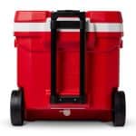Custom Igloo Profile II 60 Qt Roller Cooler - White-Red Star with Company Logo - Personalized Bulk Corporate Gift - 6