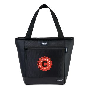 Custom Igloo REPREVE Tote Cooler - Black with Company Logo - Personalized Bulk Corporate Gift