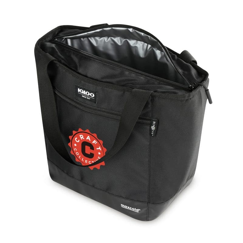 Custom Igloo REPREVE Tote Cooler - Black with Company Logo - Personalized Bulk Corporate Gift - 4