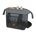 Custom Igloo Seadrift Snap Down 12 Can Cooler - Black-Grey with Company Logo - Personalized Bulk Corporate Gift - 3