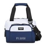 Custom Igloo Seadrift Snap Down 12 Can Cooler - Navy-White with Company Logo - Personalized Bulk Corporate Gift