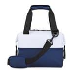 Custom Igloo Seadrift Snap Down 12 Can Cooler - Navy-White with Company Logo - Personalized Bulk Corporate Gift - 4