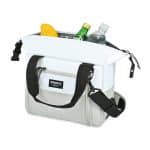 Custom Igloo Seadrift Snap Down 12 Can Cooler - White-Grey with Company Logo - Personalized Bulk Corporate Gift - 2