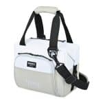 Custom Igloo Seadrift Snap Down 12 Can Cooler - White-Grey with Company Logo - Personalized Bulk Corporate Gift - 3