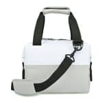 Custom Igloo Seadrift Snap Down 12 Can Cooler - White-Grey with Company Logo - Personalized Bulk Corporate Gift - 4