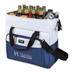 Custom Igloo Seadrift Snap Down Cooler - Navy-White with Company Logo - Personalized Bulk Corporate Gift - 3