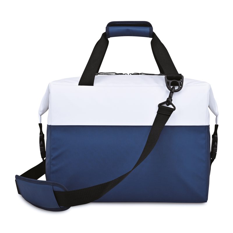 Custom Igloo Seadrift Snap Down Cooler - Navy-White with Company Logo - Personalized Bulk Corporate Gift - 4