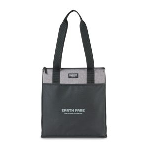 Custom Igloo Sierra Insulated Shopper - Black with Company Logo - Personalized Bulk Corporate Gift