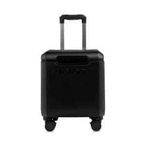 Custom Igloo Tag Along Spinner Cooler - Black with Company Logo - Personalized Bulk Corporate Gift