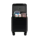 Custom Igloo Tag Along Spinner Cooler - Black with Company Logo - Personalized Bulk Corporate Gift - 4