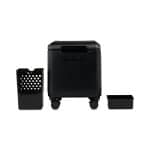 Custom Igloo Tag Along Spinner Cooler - Black with Company Logo - Personalized Bulk Corporate Gift - 5