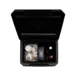 Custom Igloo Tag Along Spinner Cooler - Black with Company Logo - Personalized Bulk Corporate Gift - 6