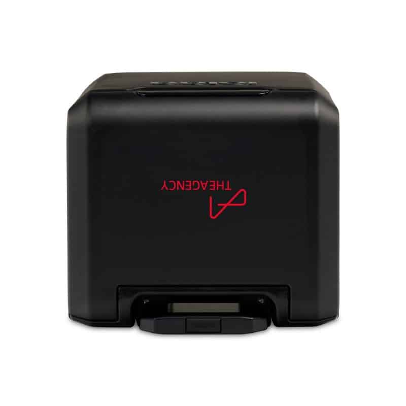 Custom Igloo Tag Along Spinner Cooler - Black with Company Logo - Personalized Bulk Corporate Gift - 8