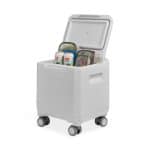 Custom Igloo Tag Along Spinner Cooler - White with Company Logo - Personalized Bulk Corporate Gift - 2