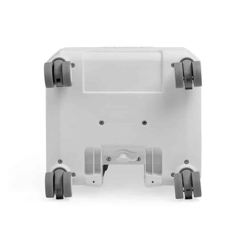 Custom Igloo Tag Along Spinner Cooler - White with Company Logo - Personalized Bulk Corporate Gift - 5