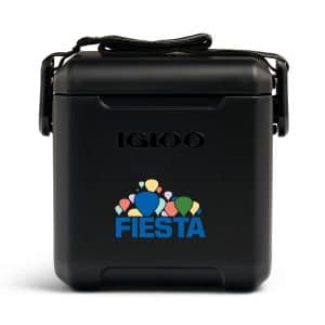 Custom Igloo Tag Along Too Cooler - Black with Company Logo - Personalized Bulk Corporate Gift