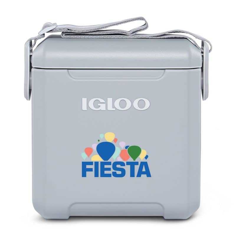 Custom Igloo Tag Along Too Cooler - Light Grey with Company Logo - Personalized Bulk Corporate Gift