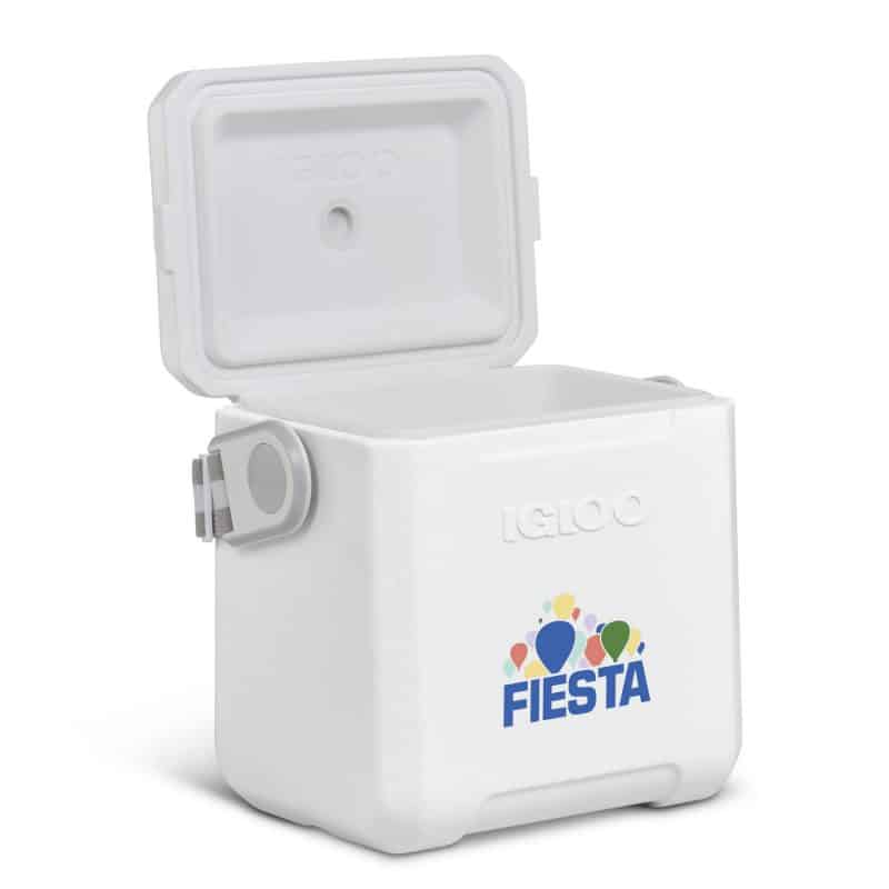 Custom Igloo Tag Along Too Cooler - White with Company Logo - Personalized Bulk Corporate Gift - 3