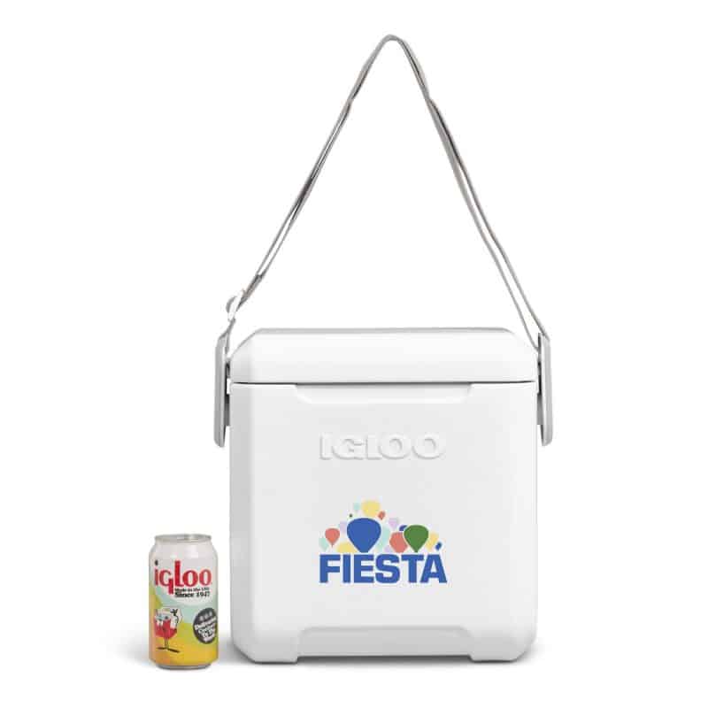 Custom Igloo Tag Along Too Cooler - White with Company Logo - Personalized Bulk Corporate Gift - 4