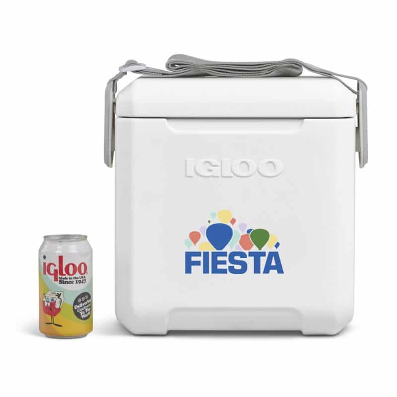 Custom Igloo Tag Along Too Cooler - White with Company Logo - Personalized Bulk Corporate Gift - 5