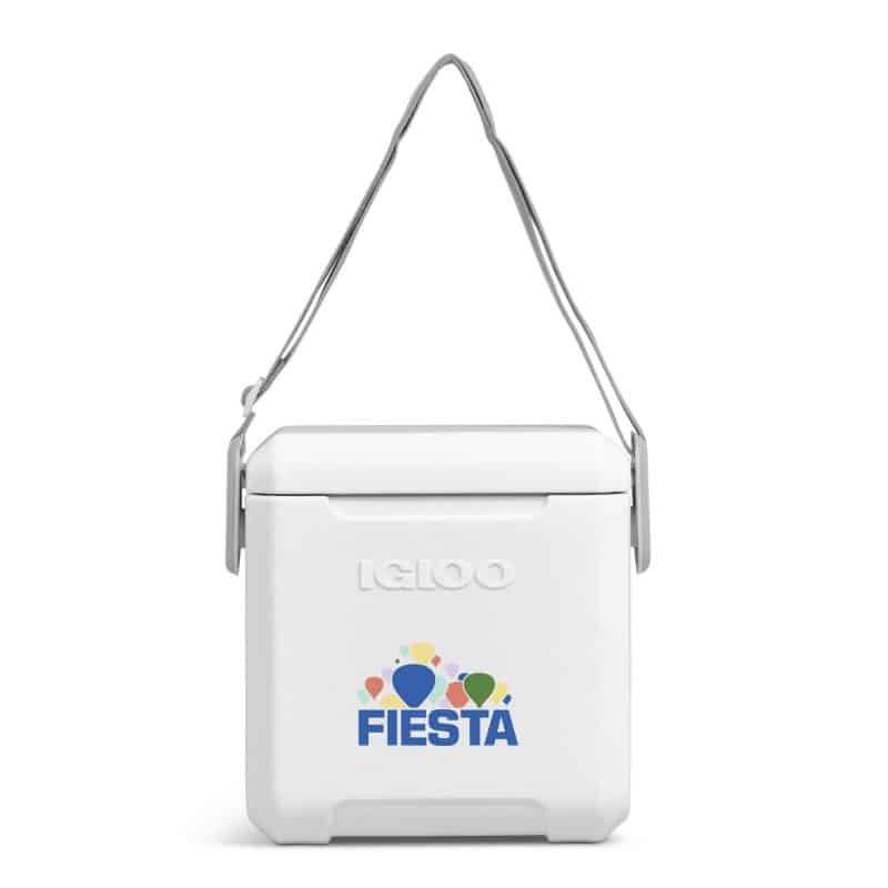 Custom Igloo Tag Along Too Cooler - White with Company Logo - Personalized Bulk Corporate Gift - 7