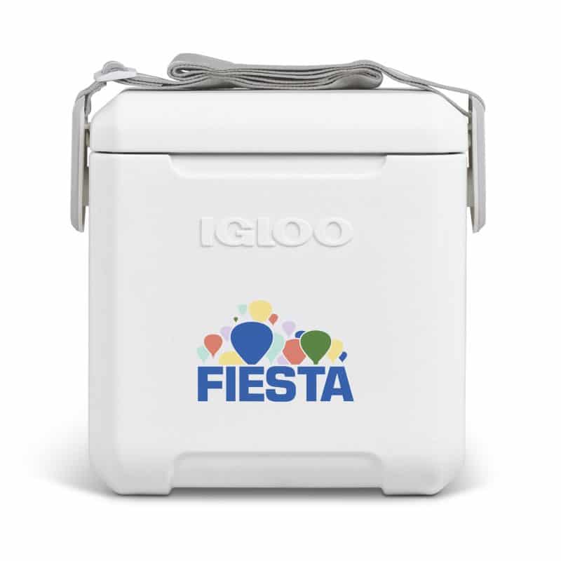Custom Igloo Tag Along Too Cooler - White with Company Logo - Personalized Bulk Corporate Gift