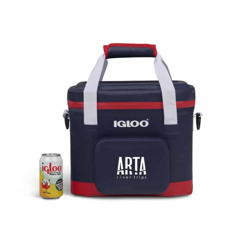 Custom Igloo Trailmate 18 Can Cooler - Aegean Sea with Company Logo - Personalized Bulk Corporate Gift - 2