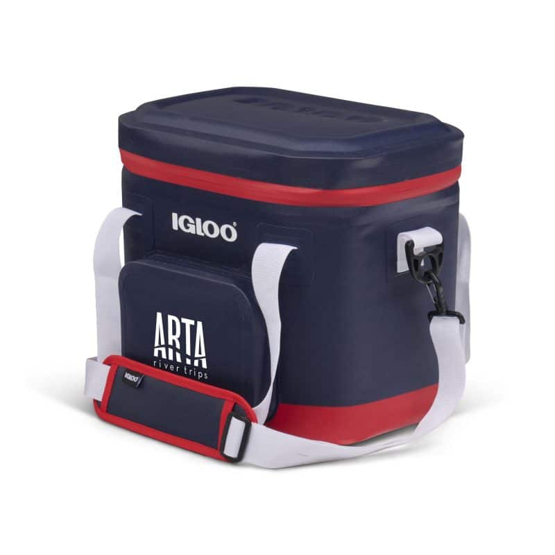 Custom Igloo Trailmate 18 Can Cooler - Aegean Sea with Company Logo - Personalized Bulk Corporate Gift - 3
