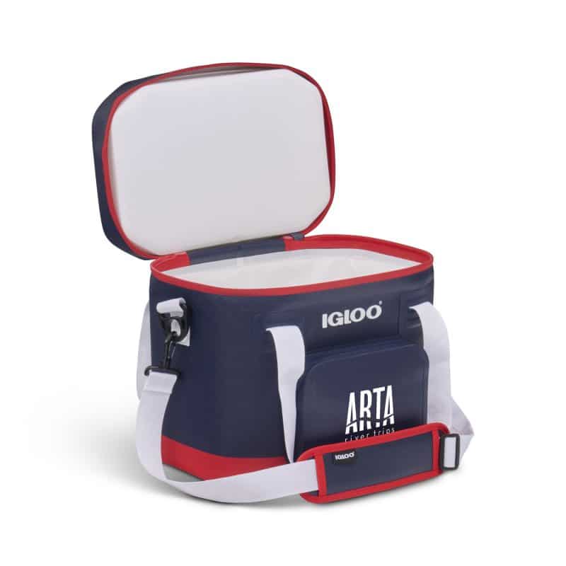 Custom Igloo Trailmate 18 Can Cooler - Aegean Sea with Company Logo - Personalized Bulk Corporate Gift - 5