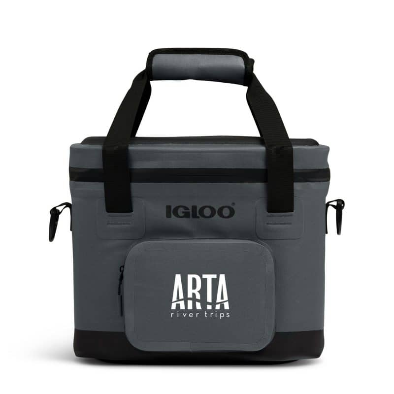 Custom Igloo Trailmate 18 Can Cooler - Carbonite with Company Logo - Personalized Bulk Corporate Gift - 1