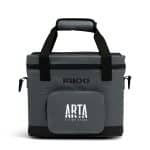 Custom Igloo Trailmate 18 Can Cooler - Carbonite with Company Logo - Personalized Bulk Corporate Gift