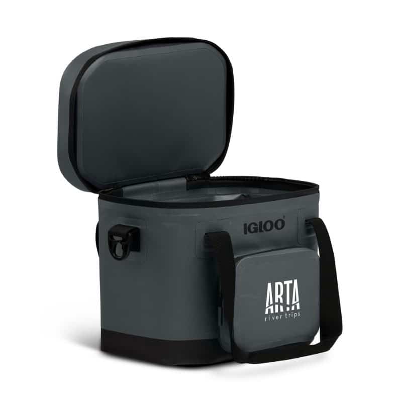 Custom Igloo Trailmate 18 Can Cooler - Carbonite with Company Logo - Personalized Bulk Corporate Gift - 2