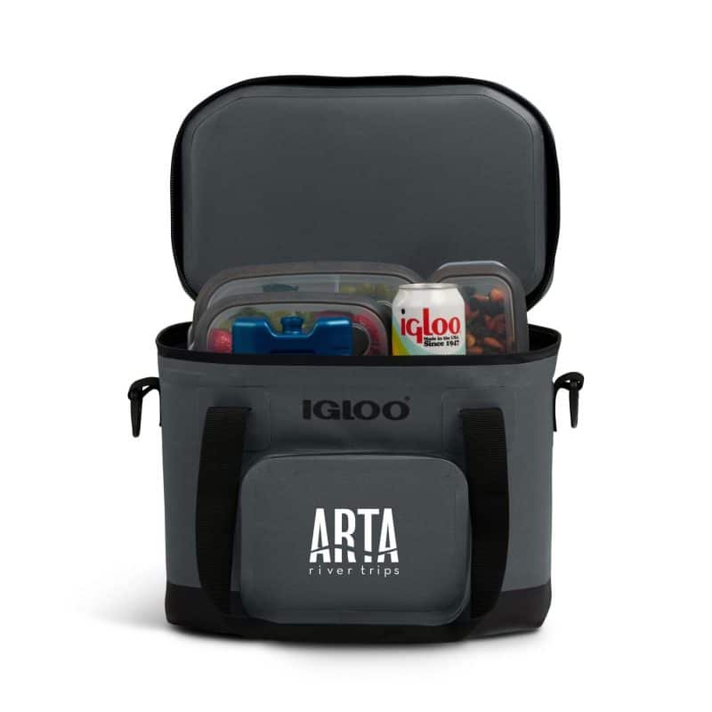 Custom Igloo Trailmate 18 Can Cooler - Carbonite with Company Logo - Personalized Bulk Corporate Gift - 5