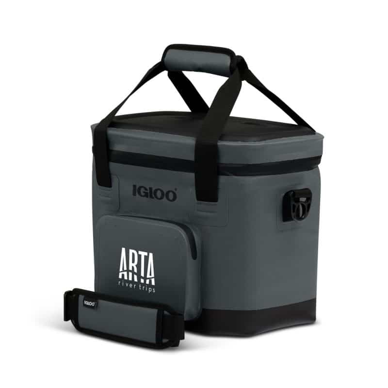 Custom Igloo Trailmate 18 Can Cooler - Carbonite with Company Logo - Personalized Bulk Corporate Gift - 6