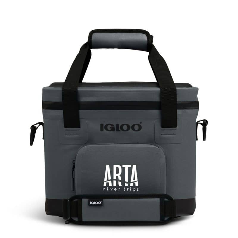 Custom Igloo Trailmate 18 Can Cooler - Carbonite with Company Logo - Personalized Bulk Corporate Gift - 8