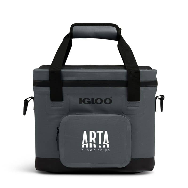 Custom Igloo Trailmate 18 Can Cooler - Carbonite with Company Logo - Personalized Bulk Corporate Gift